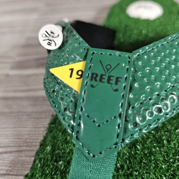 Reef Mulligan II Green Sandals - Golf Ball Turf Thong Shoes - Men\'s Size 9 - NEW main image 4